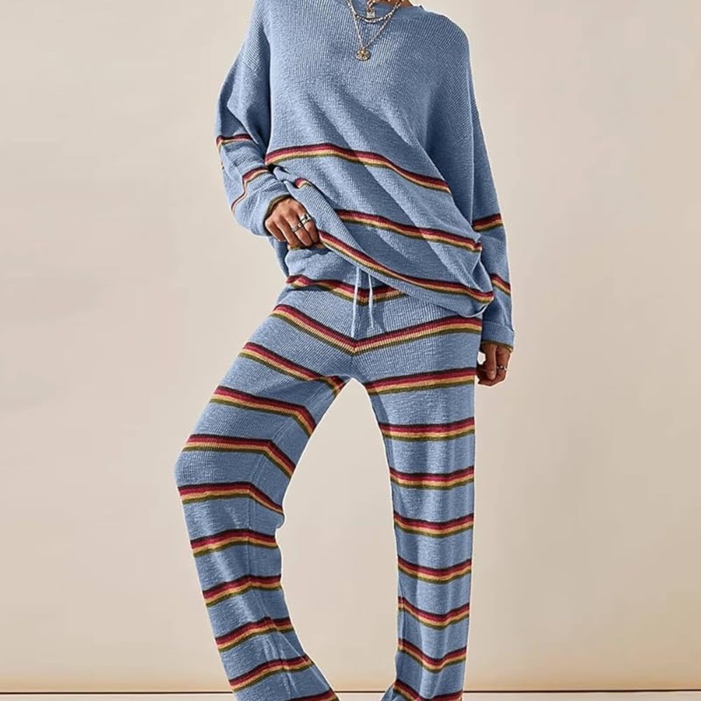 NWT Free People Mariner Sweater Set - Blue Size XS